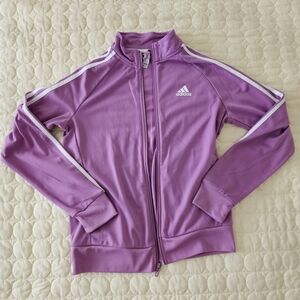 Adidas Purple Track Jacket White Stripe Size Small